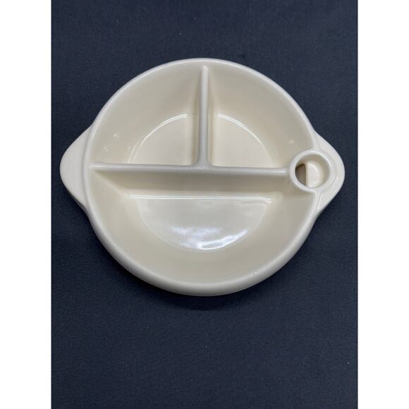 Vintage Excello Baby Food Warming Dish, 7" W x 2 1/4" H, Retro Nursery - Picture 1 of 6